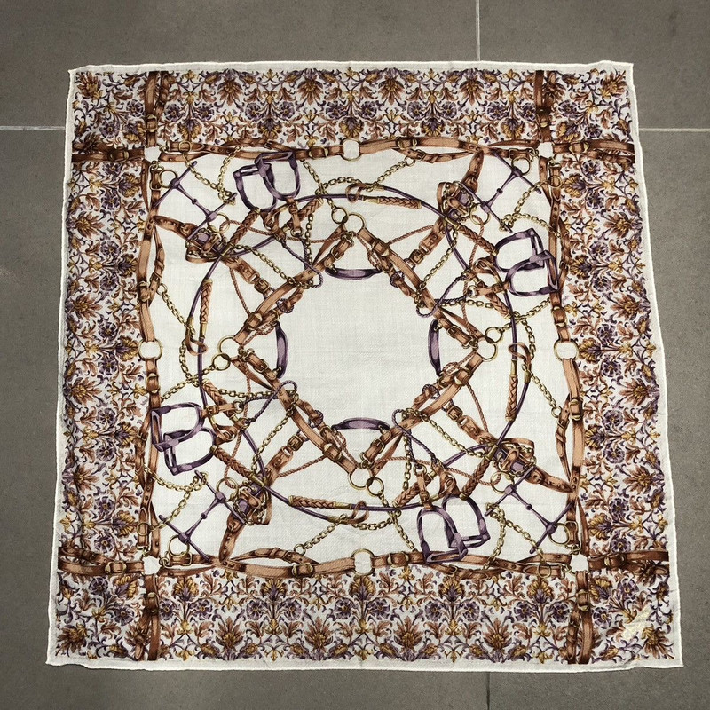 Vtg Celine Neckerchief Handkerchief Scarf Muffler Bandana - 1