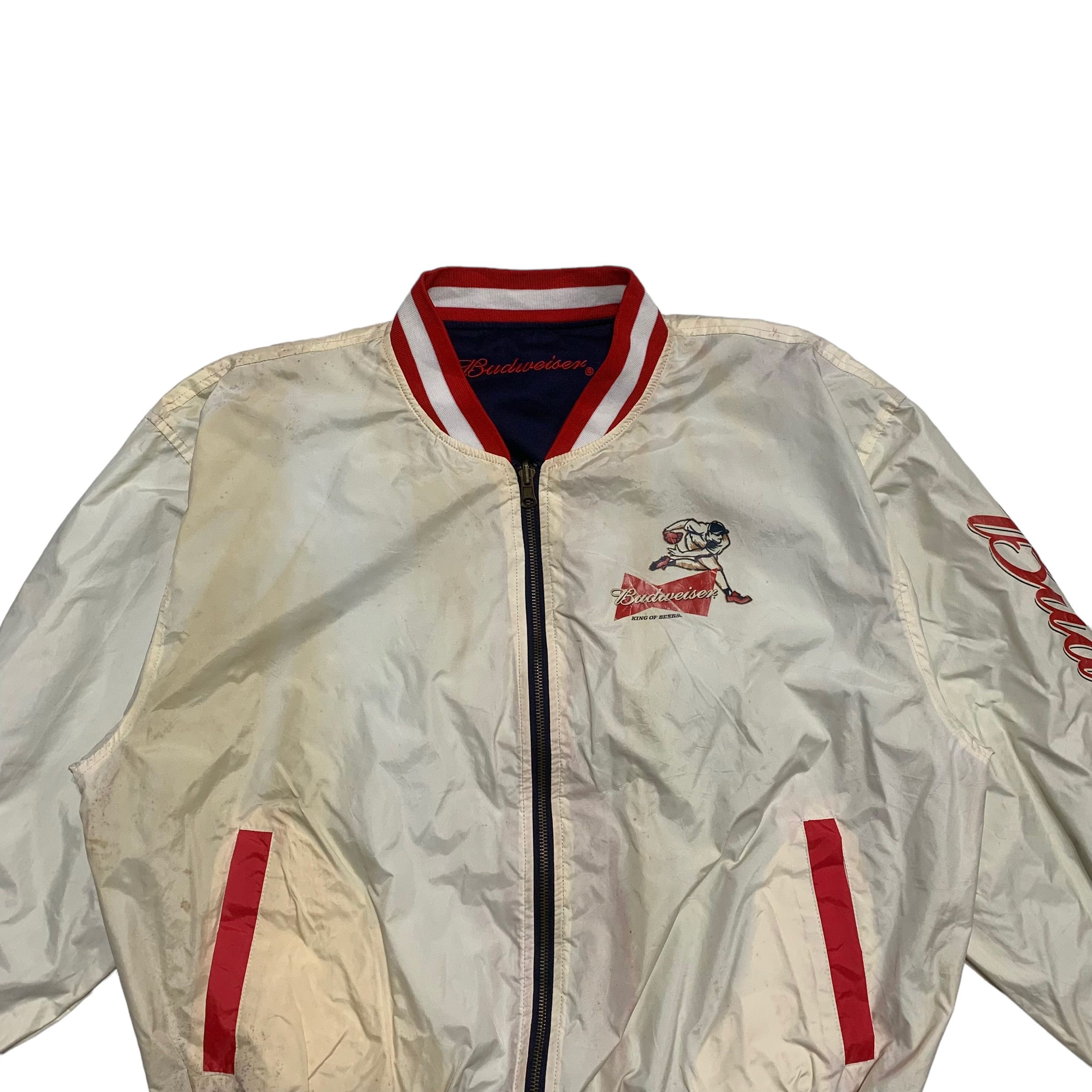 Vintage MLB Budweiser Baseball Reversible Jacket - 8