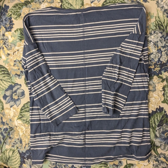 Patagonia Striped Boat neck Drop-Shoulder 3/4 Sleeve Top Small 6/8 - 3