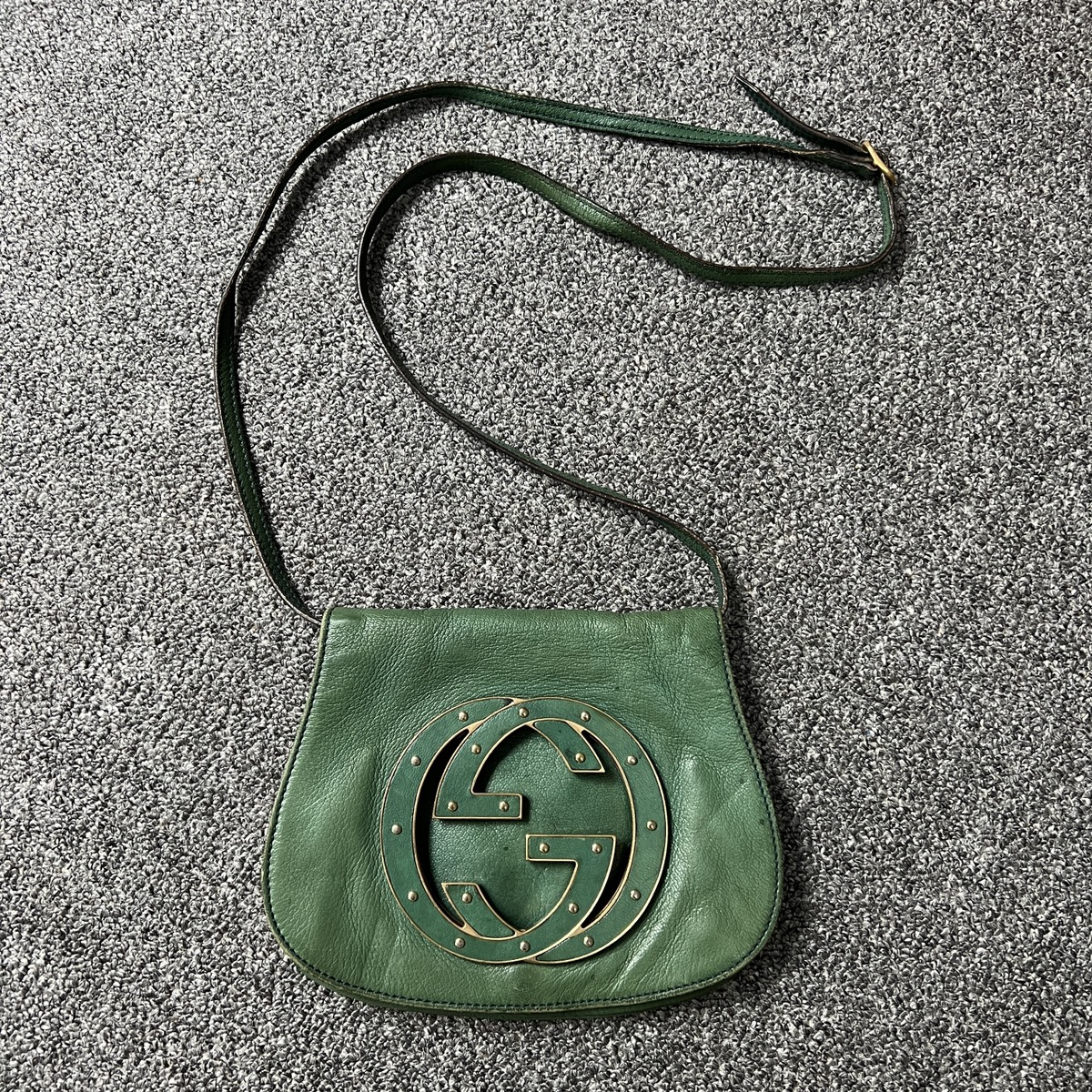 Vintage Gucci Soho Studded GG Leather Cross Body Bag