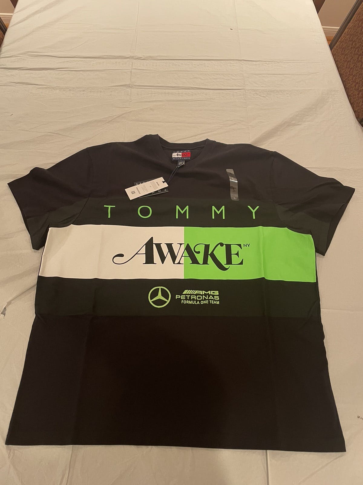 Mercedes Benz - Tommy X Mercedes’ Awake NY flag tee black. - 2