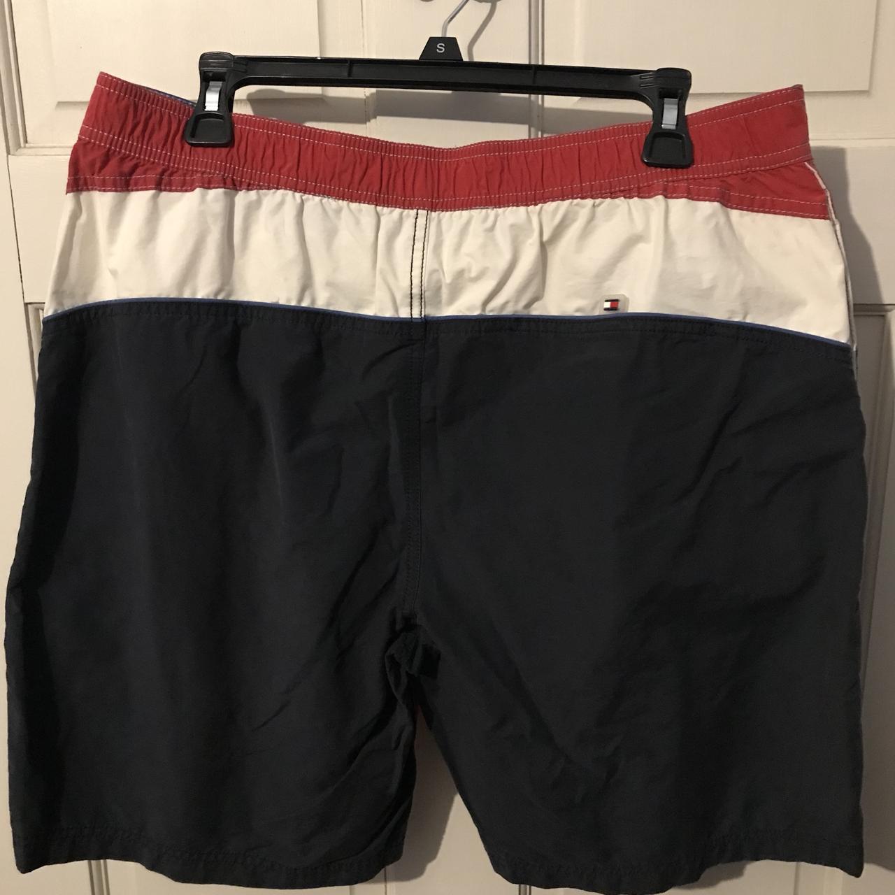 Tommy Hilfiger Men's Red and Blue Swim-briefs-shorts - 2
