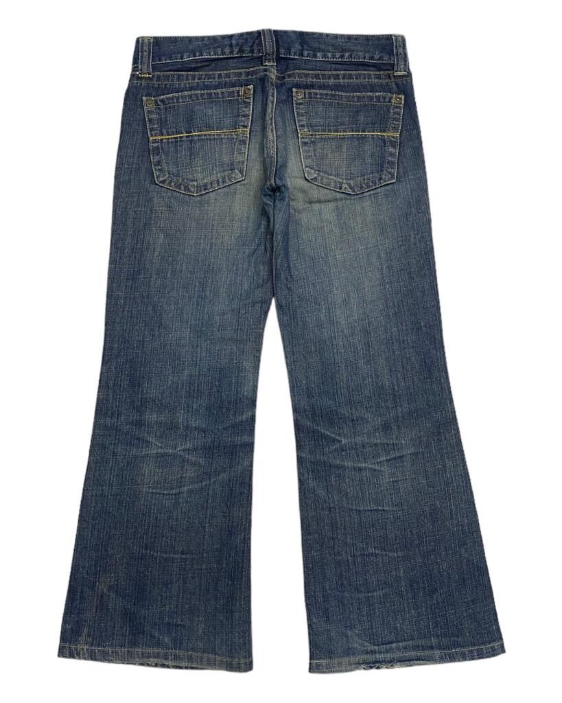 Jun Takahashi - VINTAGE UNIQLO JAPAN FLARE BOYFRIEND DISTRESSED DENIM JEANS - 2