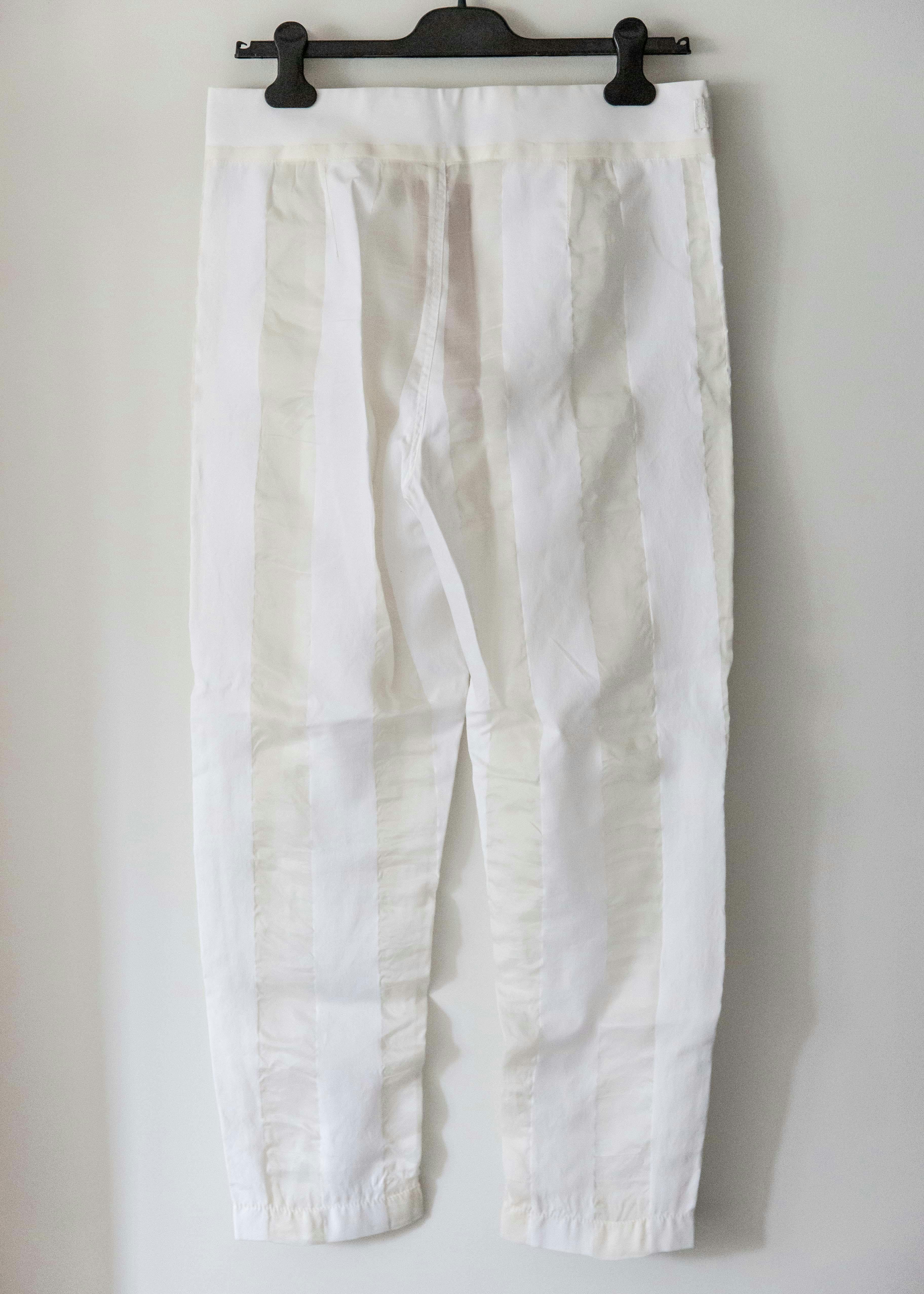 S/S16 Silk/Cotton Striped Pants - 2