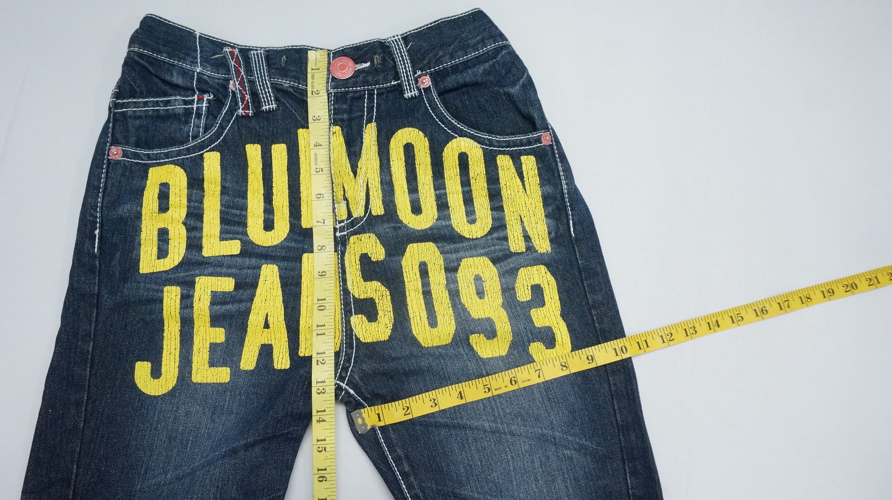 Blue Moon Vintage Department Printed Spellout Joggers Jeans - 14