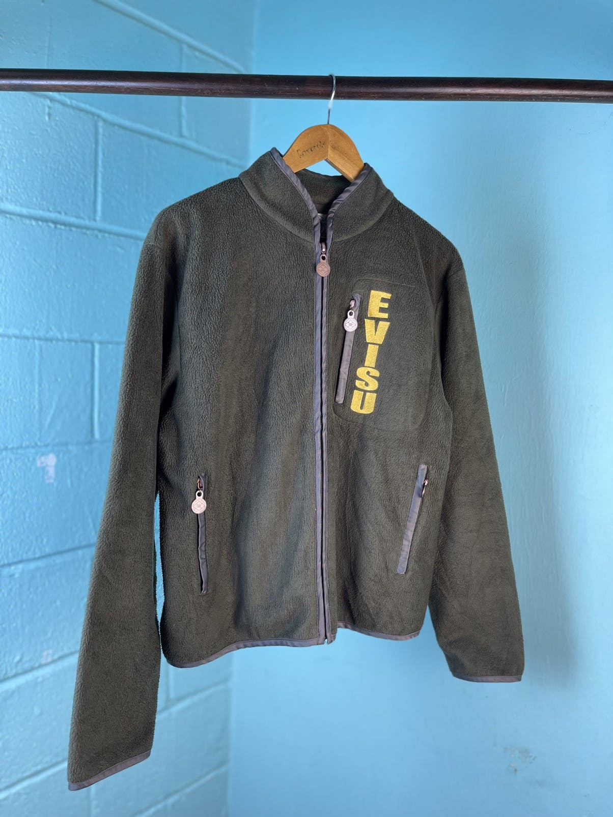 Vintage Evisu Croped Fleece Jacket - 5