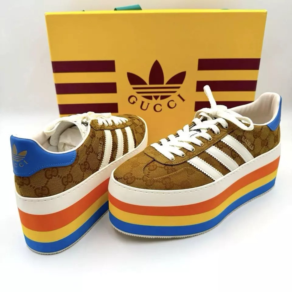 adidas x Gucci Gazelle Original GG Multicolor Platform (Women's) - 1