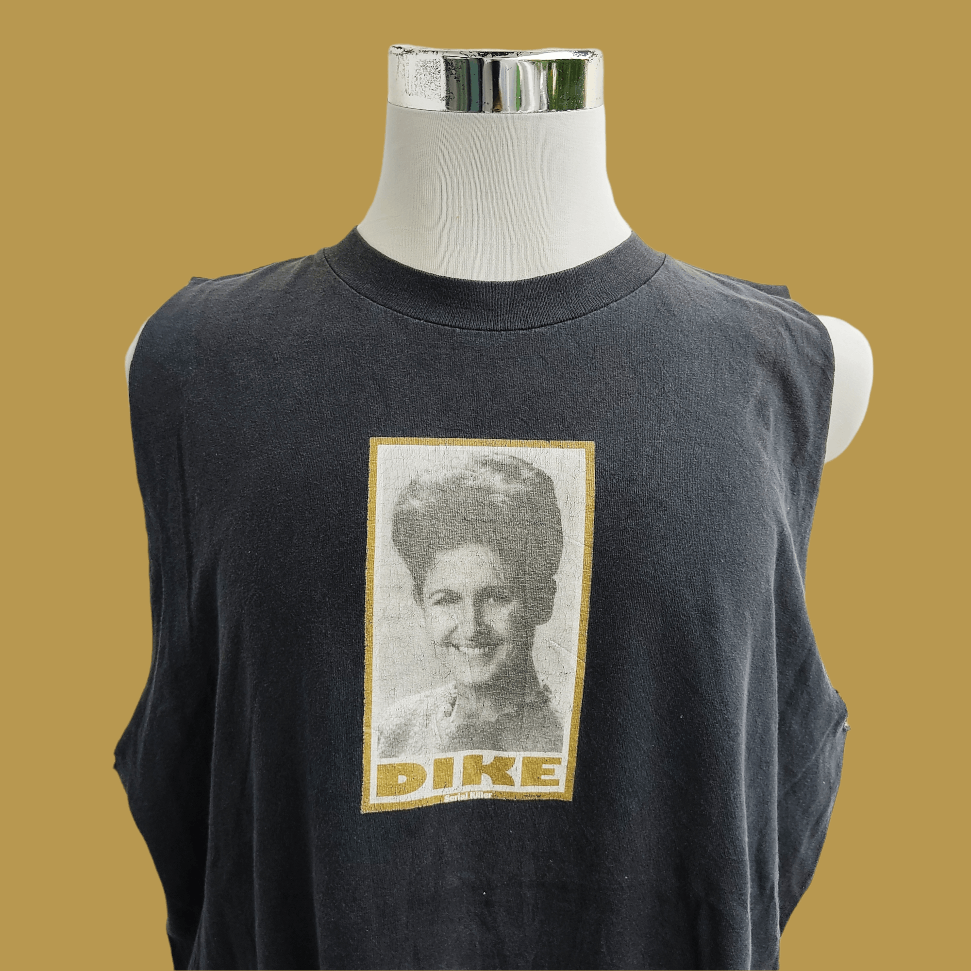 Vintage - Distressed Serial Killer Dike Sleeveless T-shirt - 2