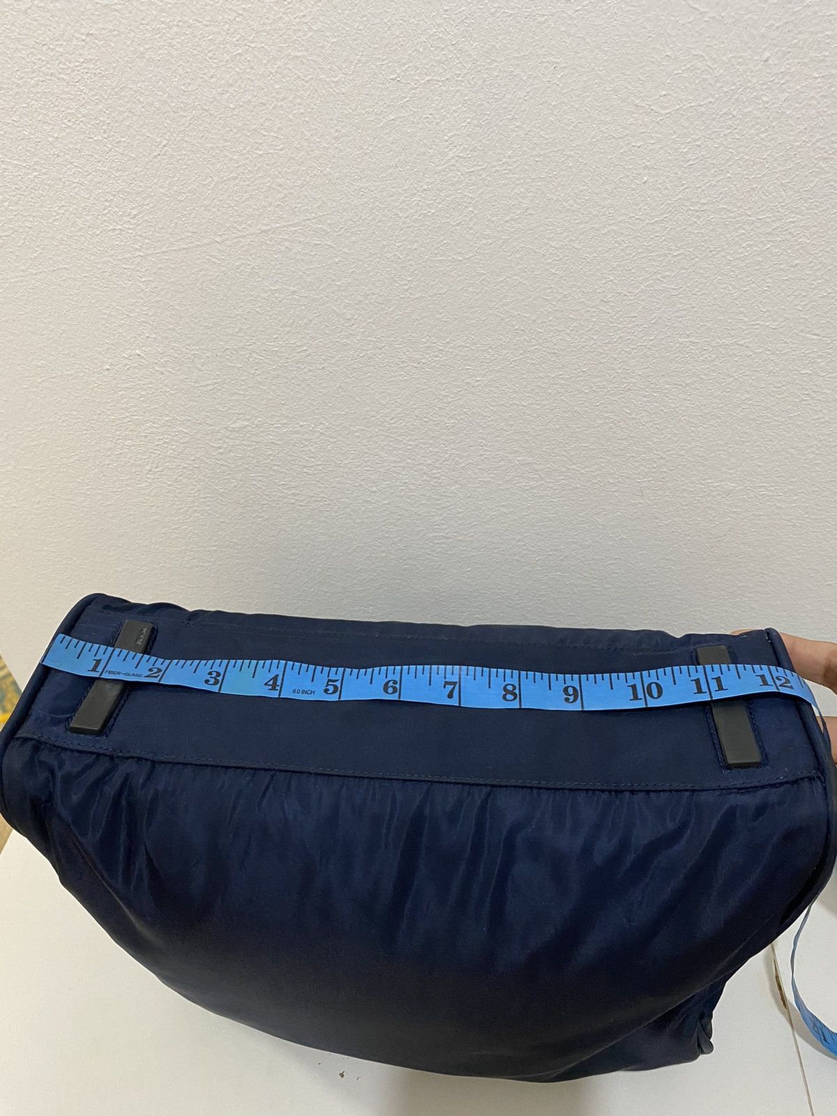 Prada Tessuto Nylon Navy Blue Handbag - 11