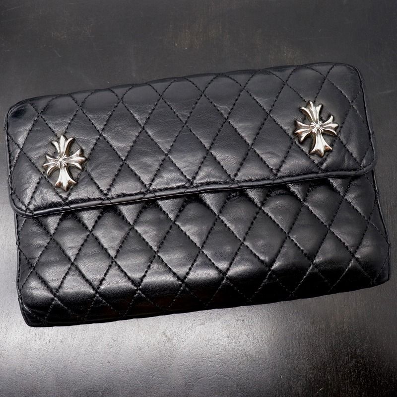 Chrome Hearts Quilt Wave Wallet - 1