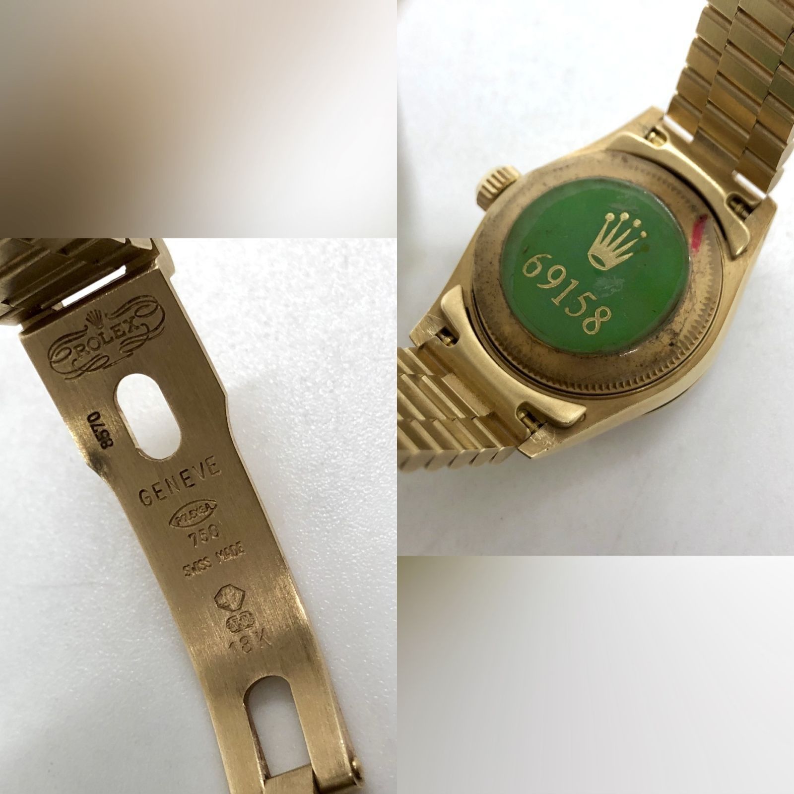 ROLEX 69158 GOLD DIAL DATEJUST W SERIAL AUTOMATIC WATCH (1996) 74.52G 247028676 - 9