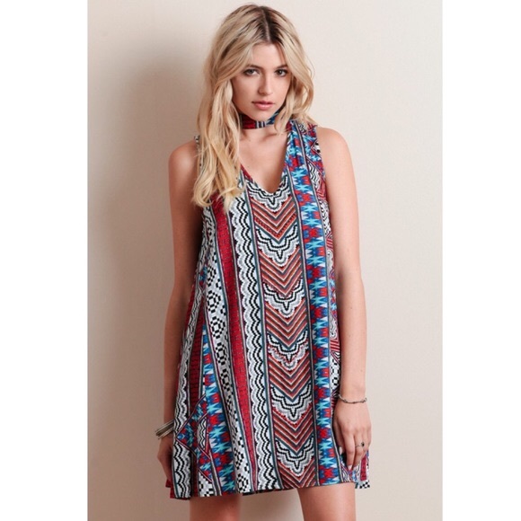 MinkPink Aztec Island Geometric Swing Dress - 5