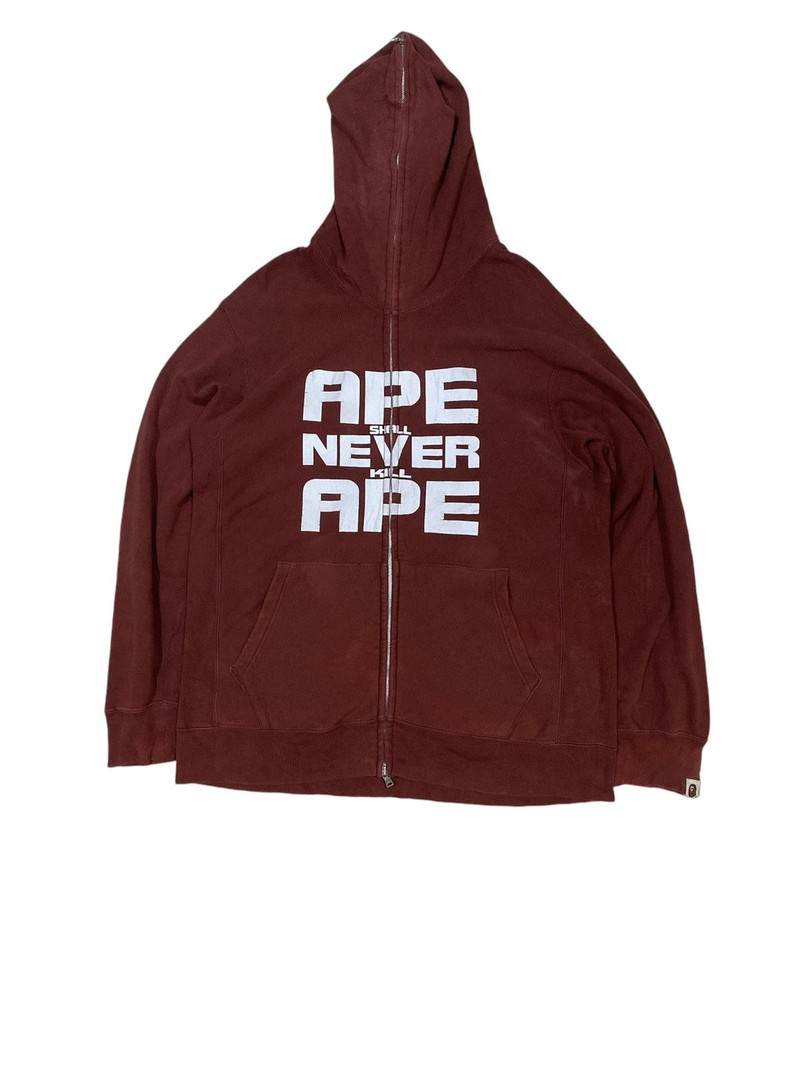 A bathing Ape BAPE Backhit Soldier Full Zip Hoodie Sun Faded - 1