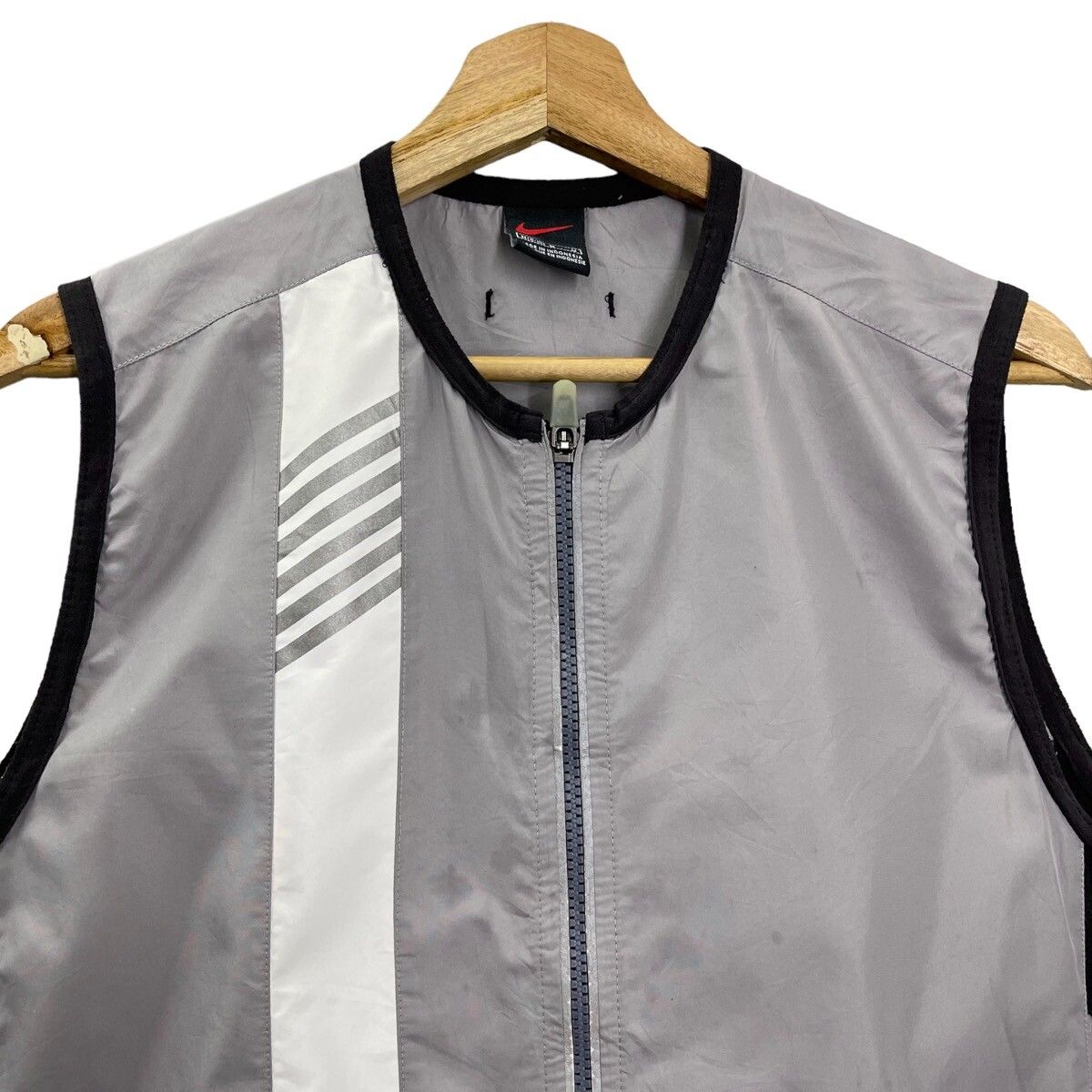 90's Vintage Nike Vest Zip-up Warm Women Size M - 4