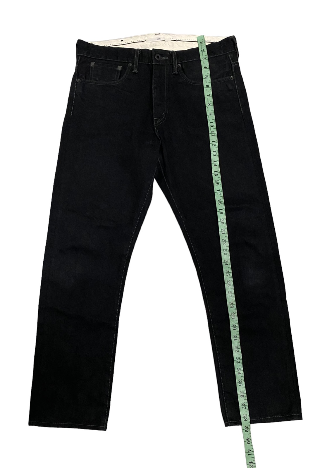 Vintage - Vintage Kuro Aulick Selvedge SuperBlack Denim Jeans - 16