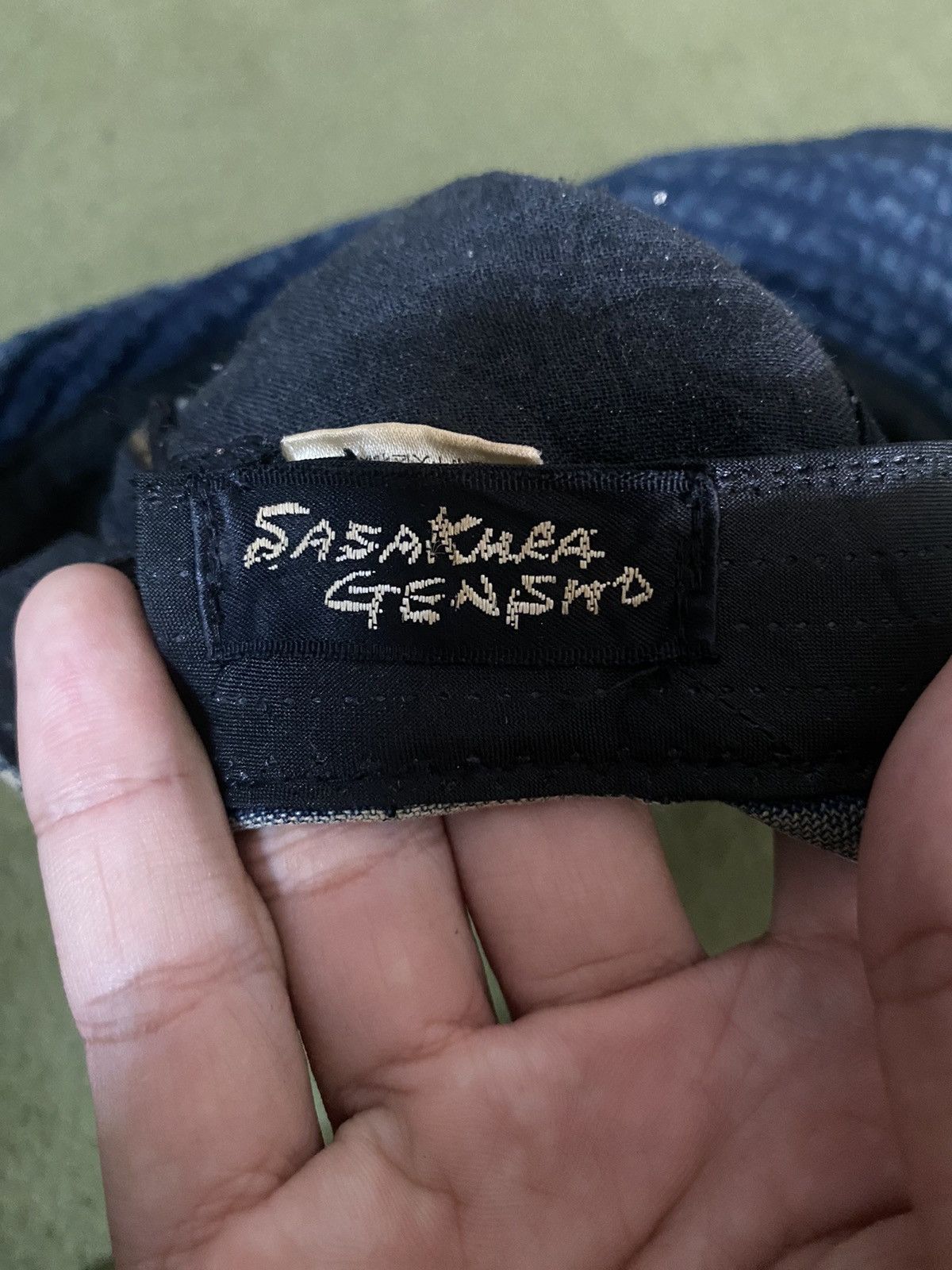 Le Grande Bleu (L.G.B.) - Sasakura Genisho Indigo Denim Hat Rare Design Made Japan - 5