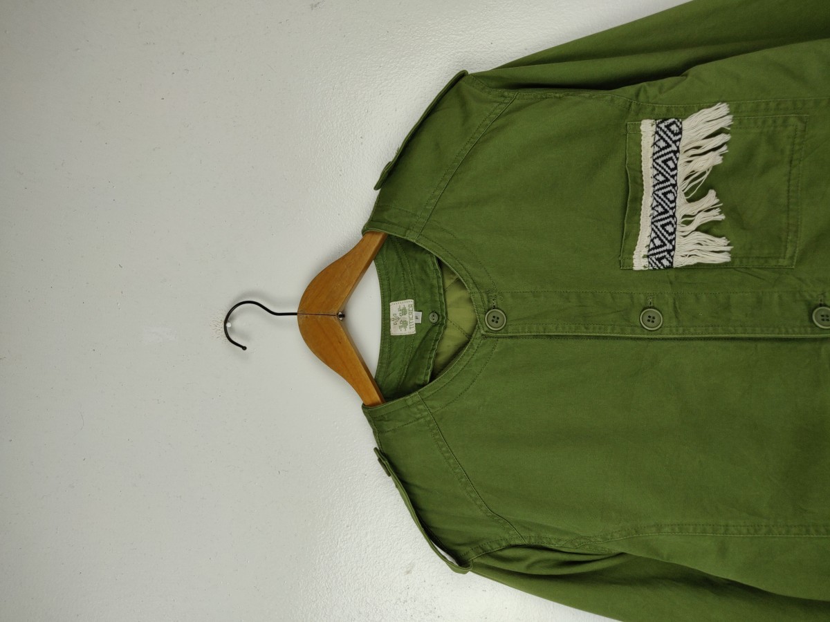 Japanese Brand -  Final Drop!  Titicaca Japan Green Long Coat Jacket - 3