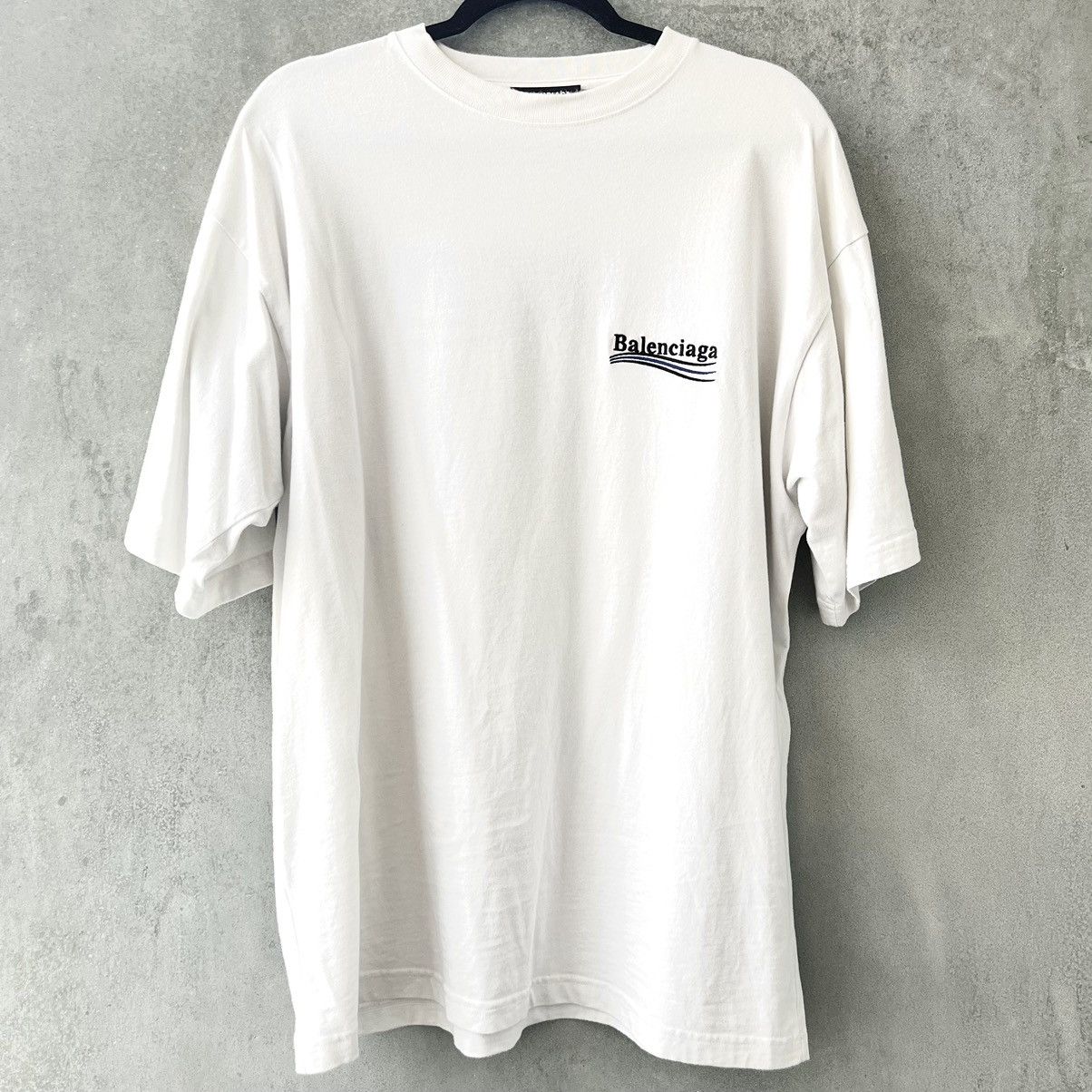 LARGE FIT POLITICAL CAMPAIGN SHIRT OFF WHITE - 1