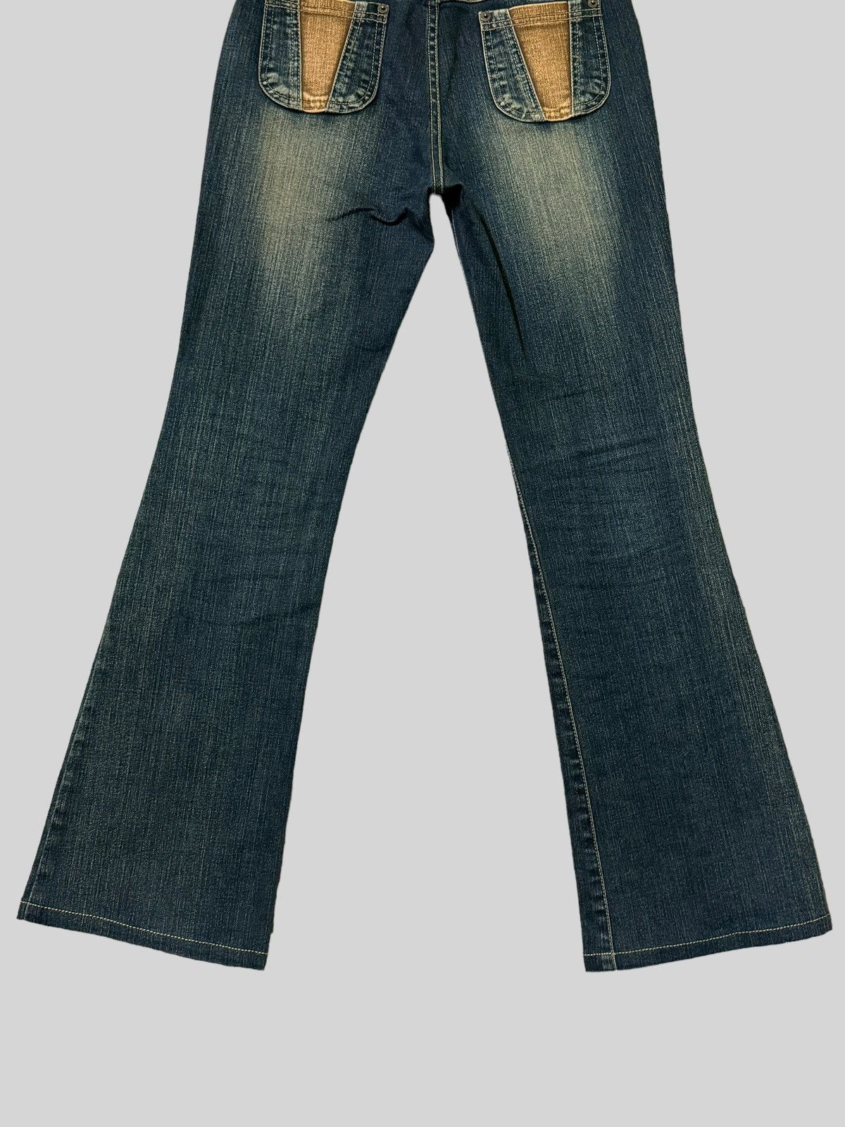 Flared Napuri Reconstructed Reworked jeans - 10