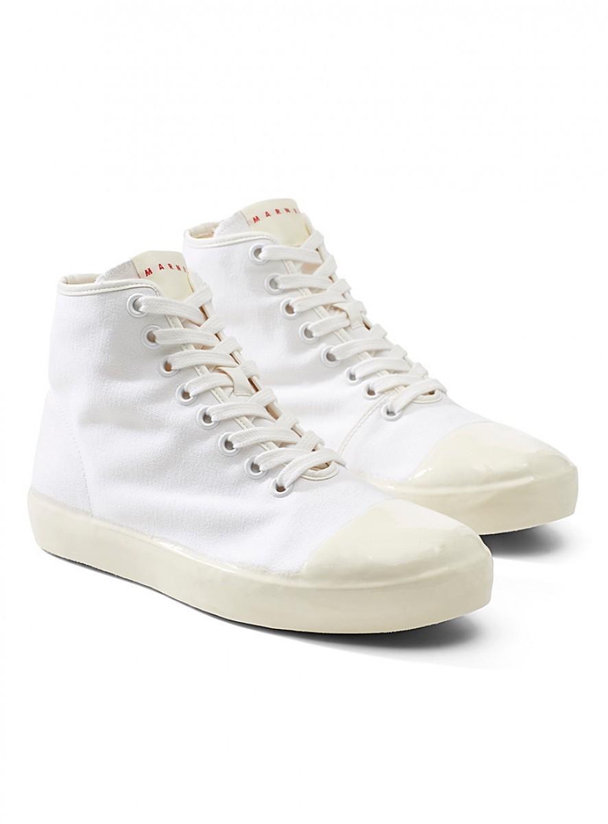 BNWT SS20 MARNI DIPPED SOLD HIGH TOP SNEAKERS 43 - 1