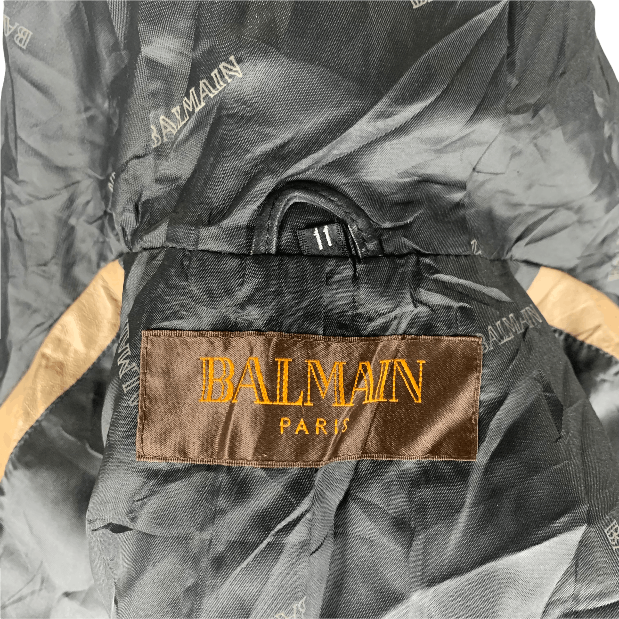 Balmain Paris Leather Hooded Long Vest #3542-47 - 11