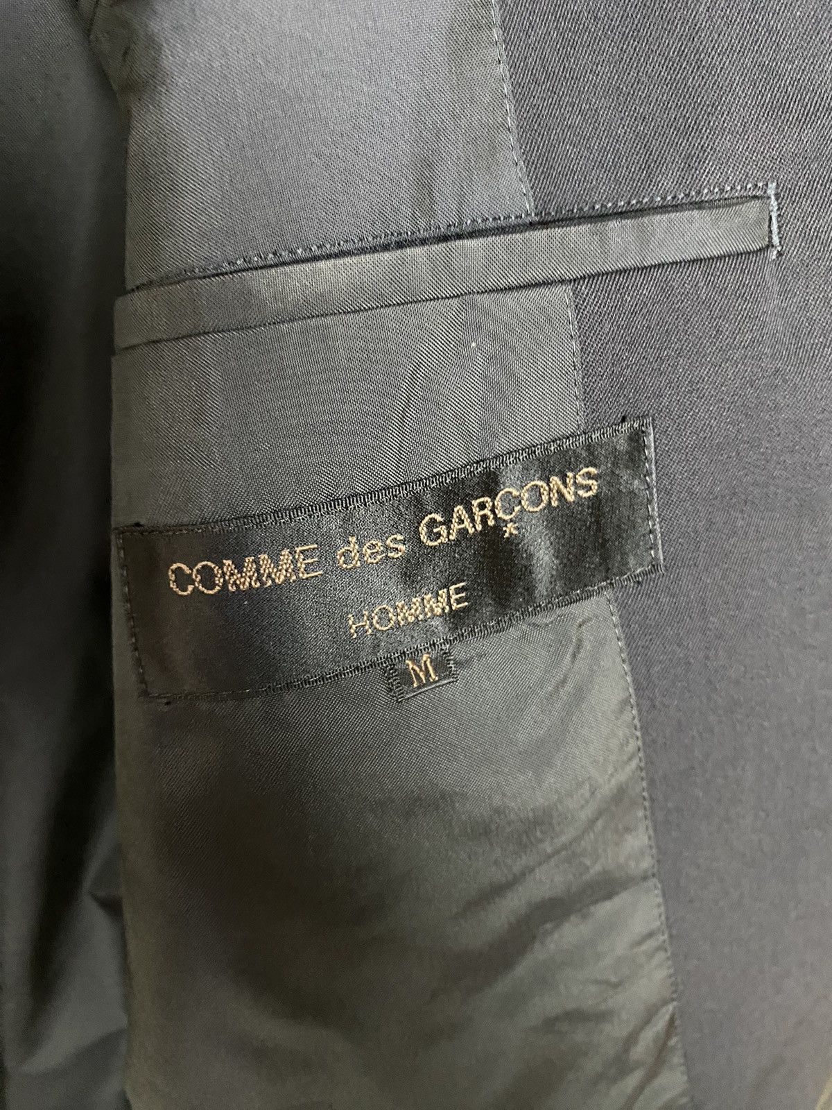 Vintage AD2000 Comme Des Garcons Homme CDG Wool Laine Jacket - 6