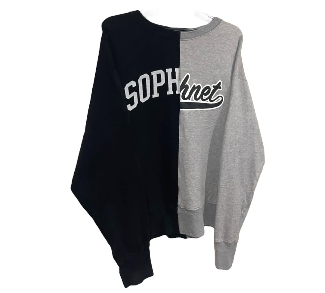 Vintage SOPHNET Split Dual Colour Spellout Sweatshirt - 4