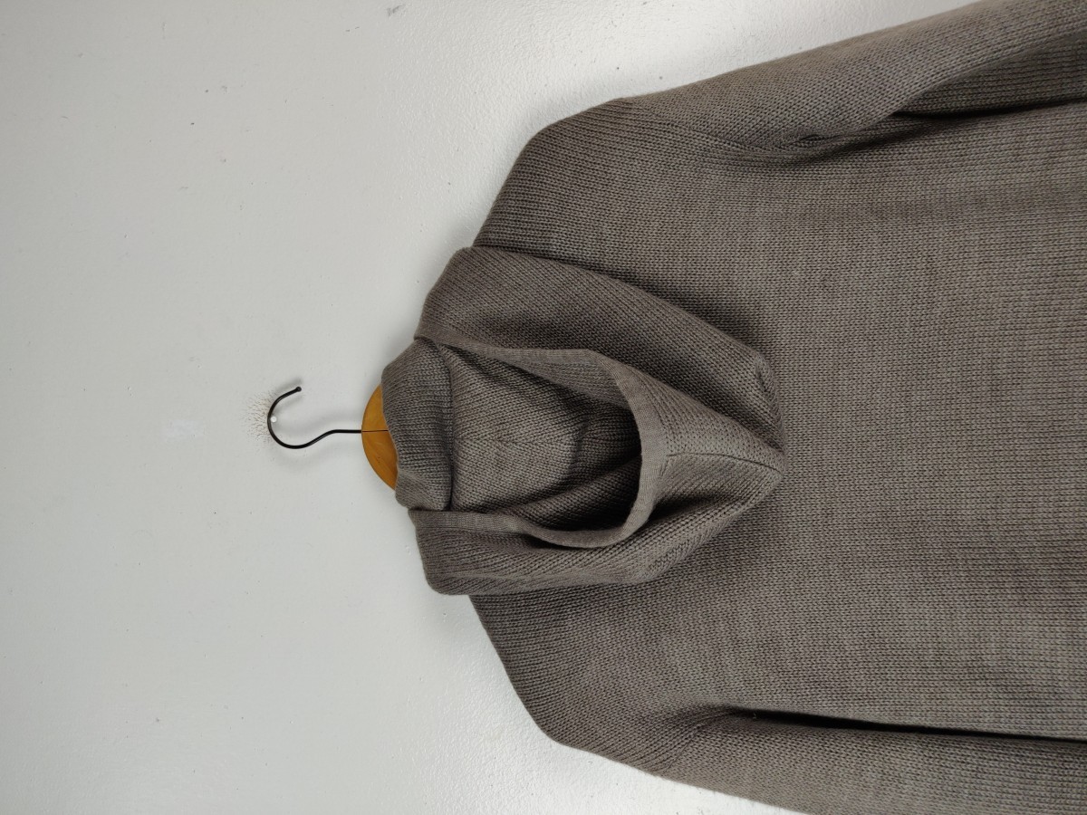 Italian Designers - Liviana Conti Italy Long Coat Wool Hoodie Jacket - 12