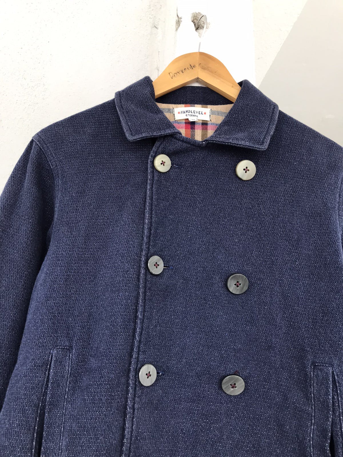 VINTAGE ETERNAL HANDLEVEL INDIGO DOUBLE BUTON JACKET - 9