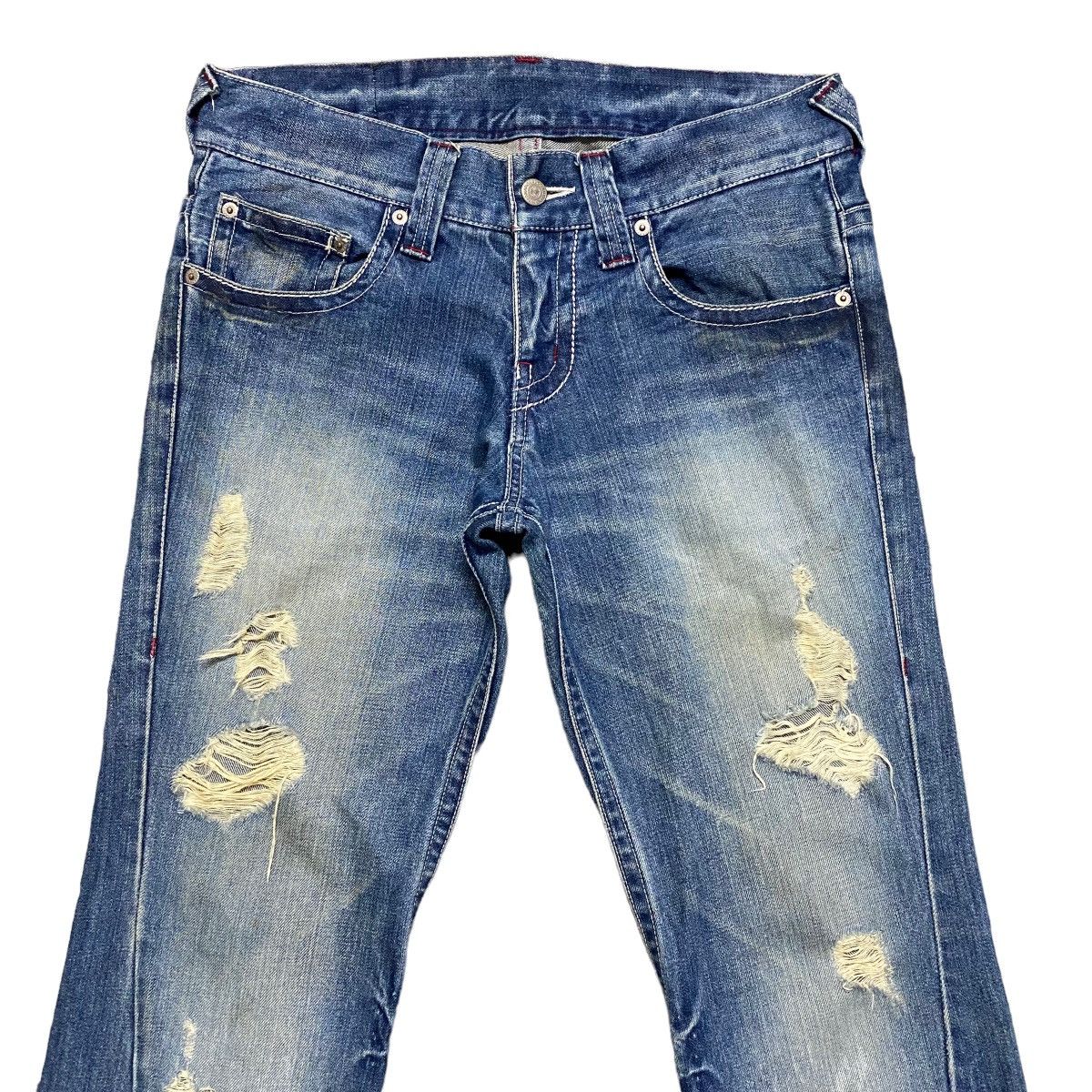 Japanese Brand - Tornado Mart Distressed Denim Flare Jeans - 3