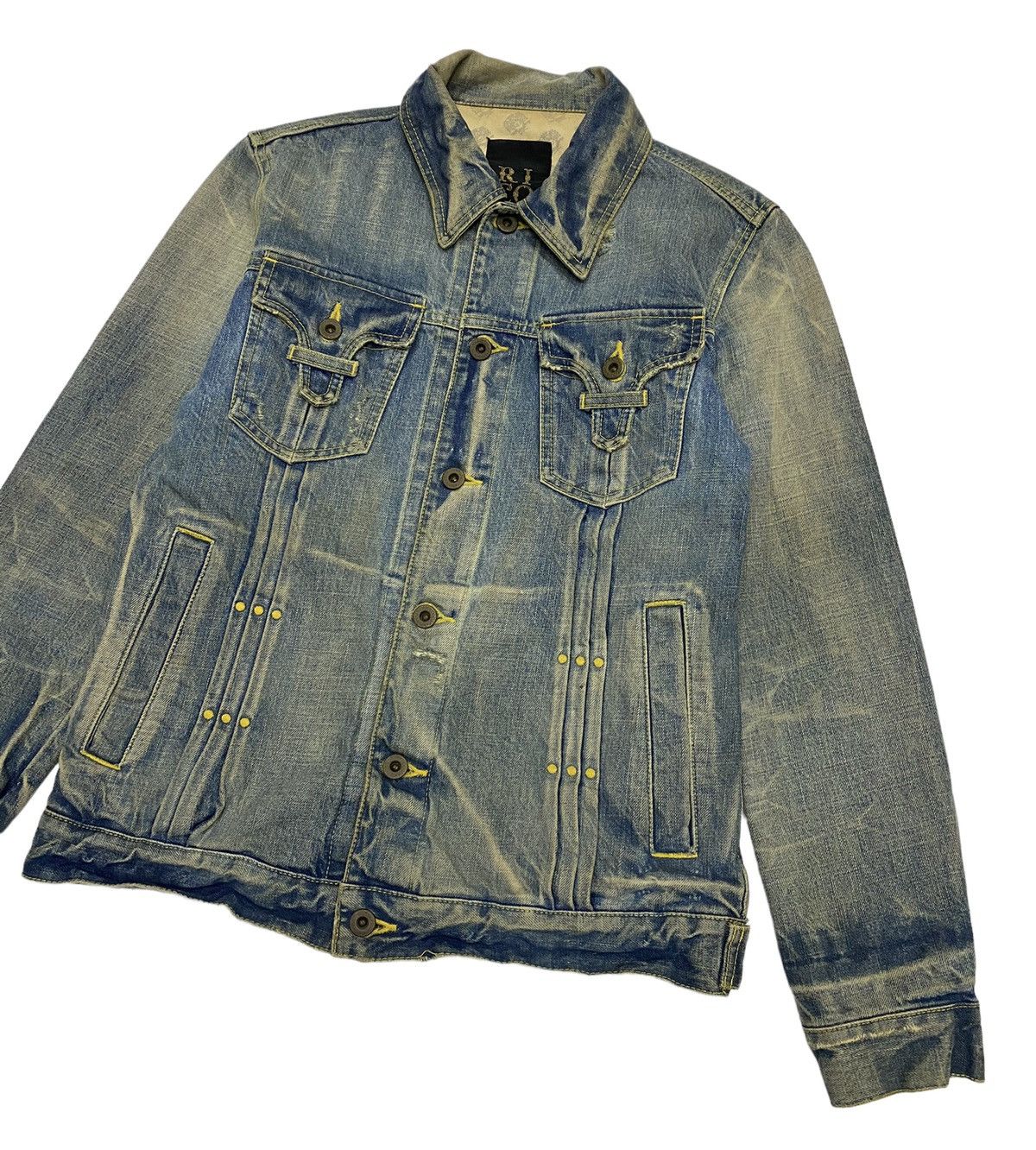 Archival Clothing - 🇯🇵 MADE IN JAPAN RICO DENIM DENIM TRUCKER JACKET - 8