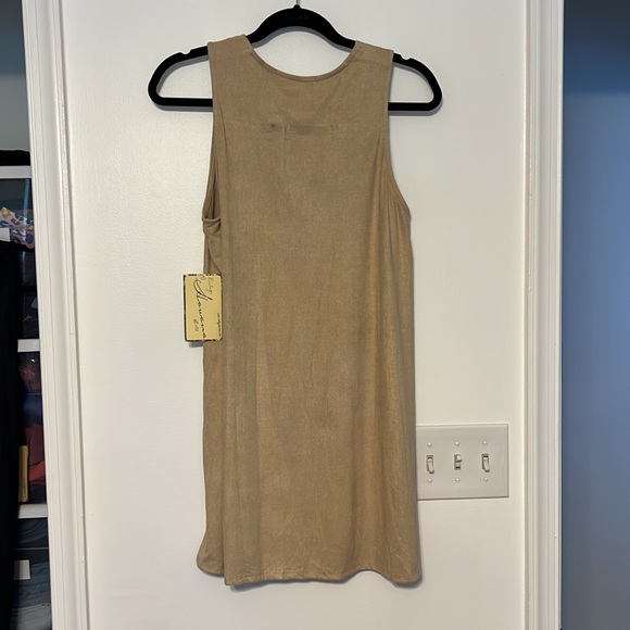 Vintage Havana Vegan Suede Lace-Up Dress - 6