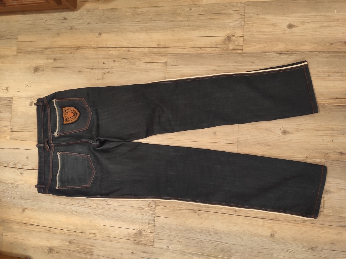 GRAIL! SS08 logo denim pants.Like Saint Laurent - 2