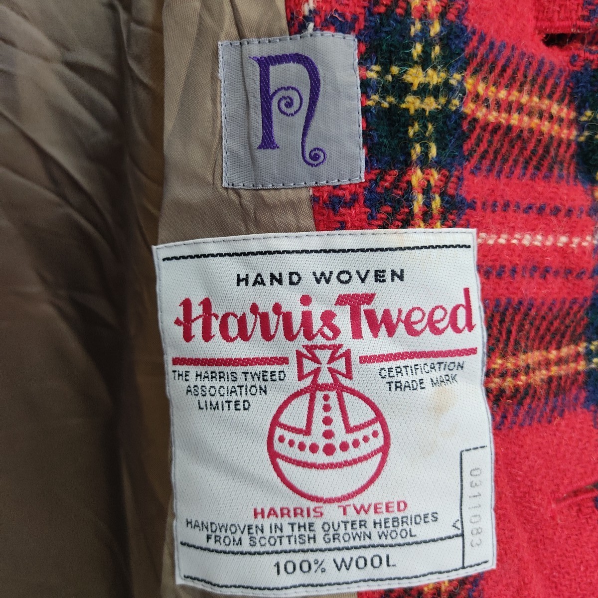 Harris Tweed - Nepenthes Harris Tweed Needles Rebuild Wool Flannel Jacket - 6