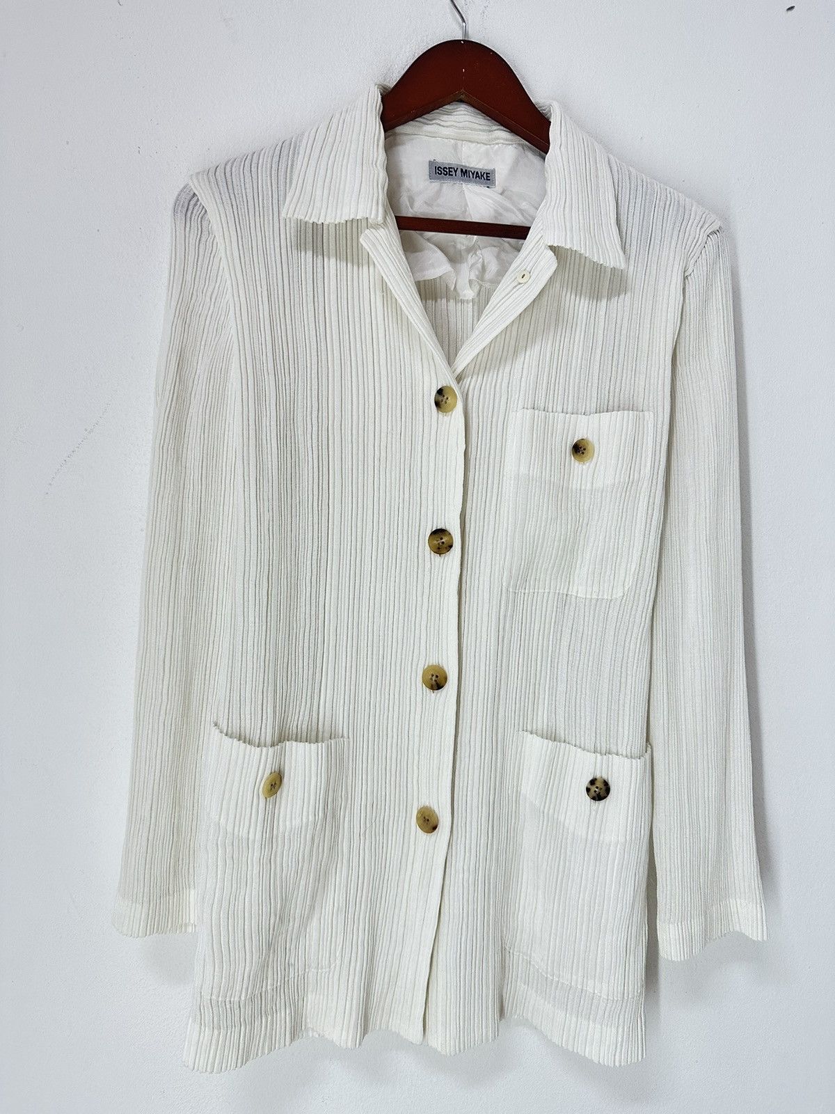 Issey Miyake Pleats Please Button Jacket Design - 5
