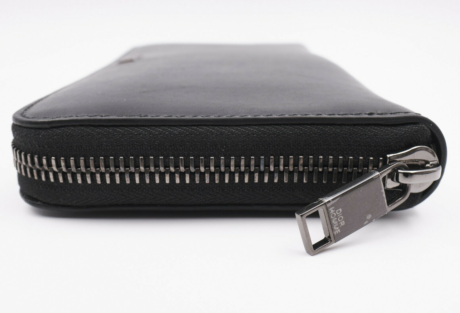 Dior Homme Black Leather Zip Wallet From 'SCUFF' Collection - 9