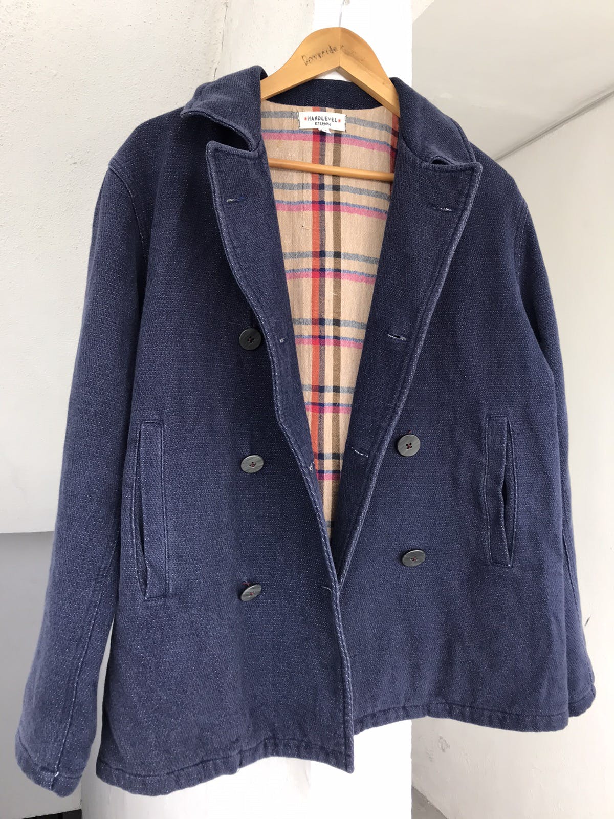 VINTAGE ETERNAL HANDLEVEL INDIGO DOUBLE BUTON JACKET - 4