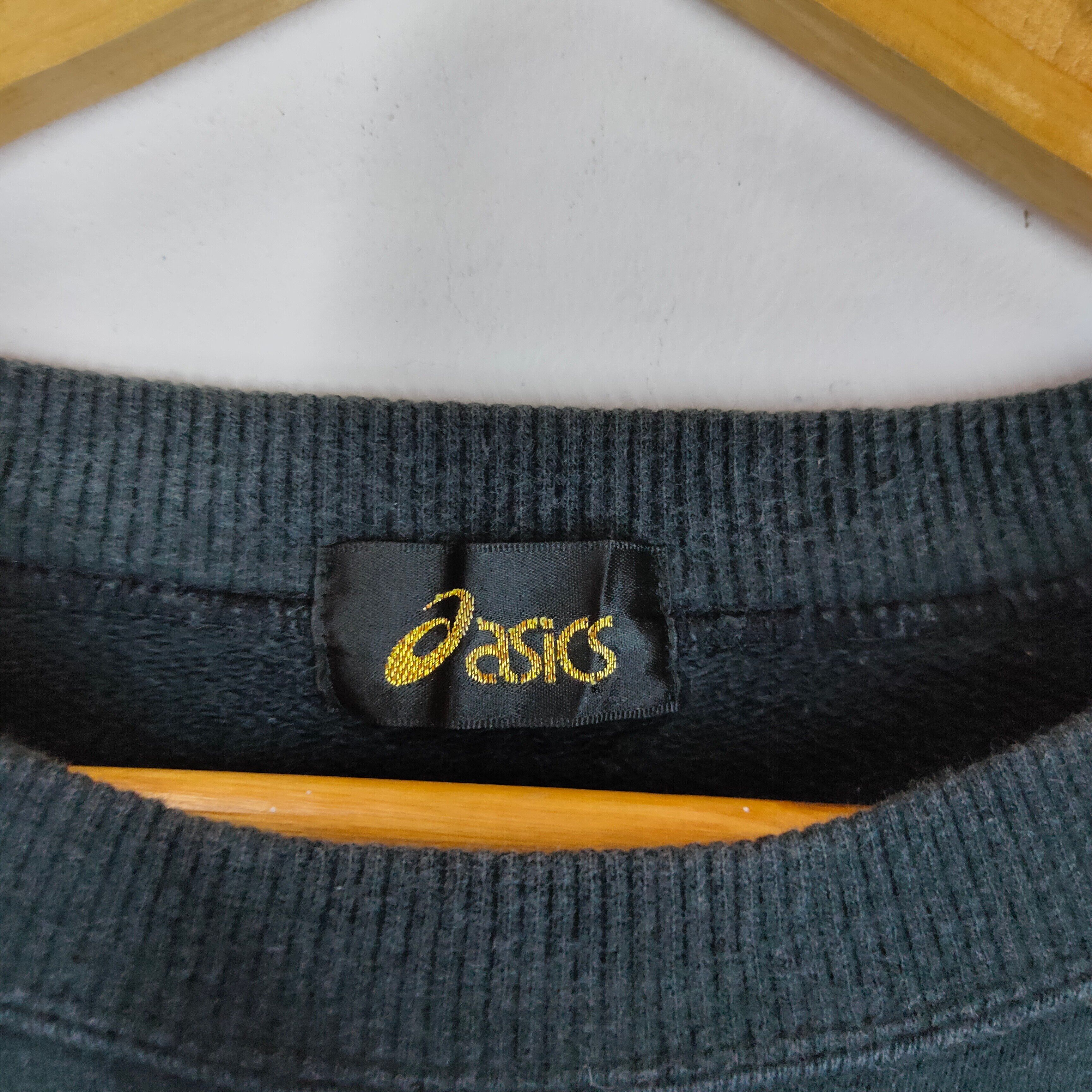 ASICS JAPAN Embroidery logo L Size Crewneck Sweatshirt - 3