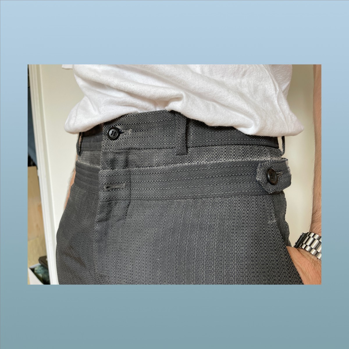CDGH+ Double resin coated pants (2002) - 8