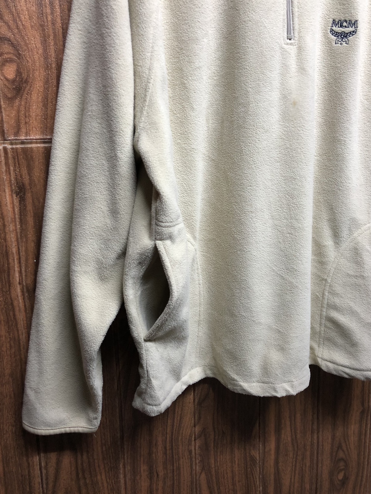 LAST CALL⏰MCM Small Logo Half Zip Fleece Sweater - 6