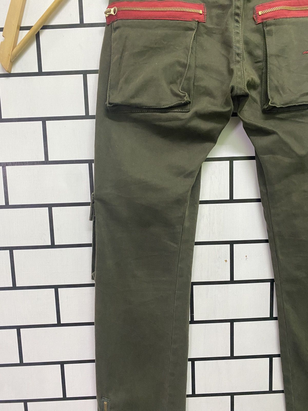 Japanese Brand - VAROSH Japan Low Rise Green Tactical Cargo Trousers - 11