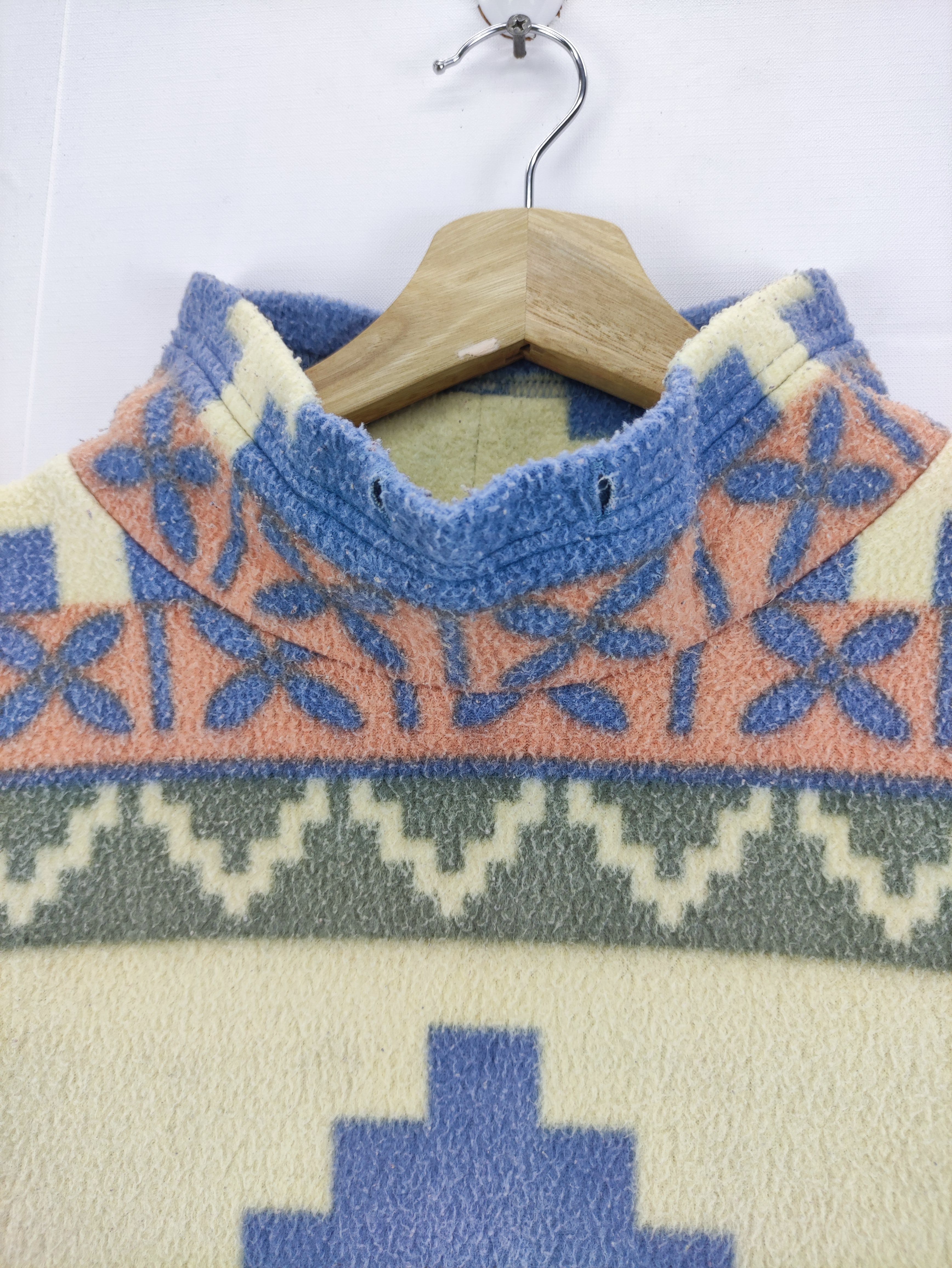 Vintage Navajo Design CP Tokyo International Pullover Fleece - 2