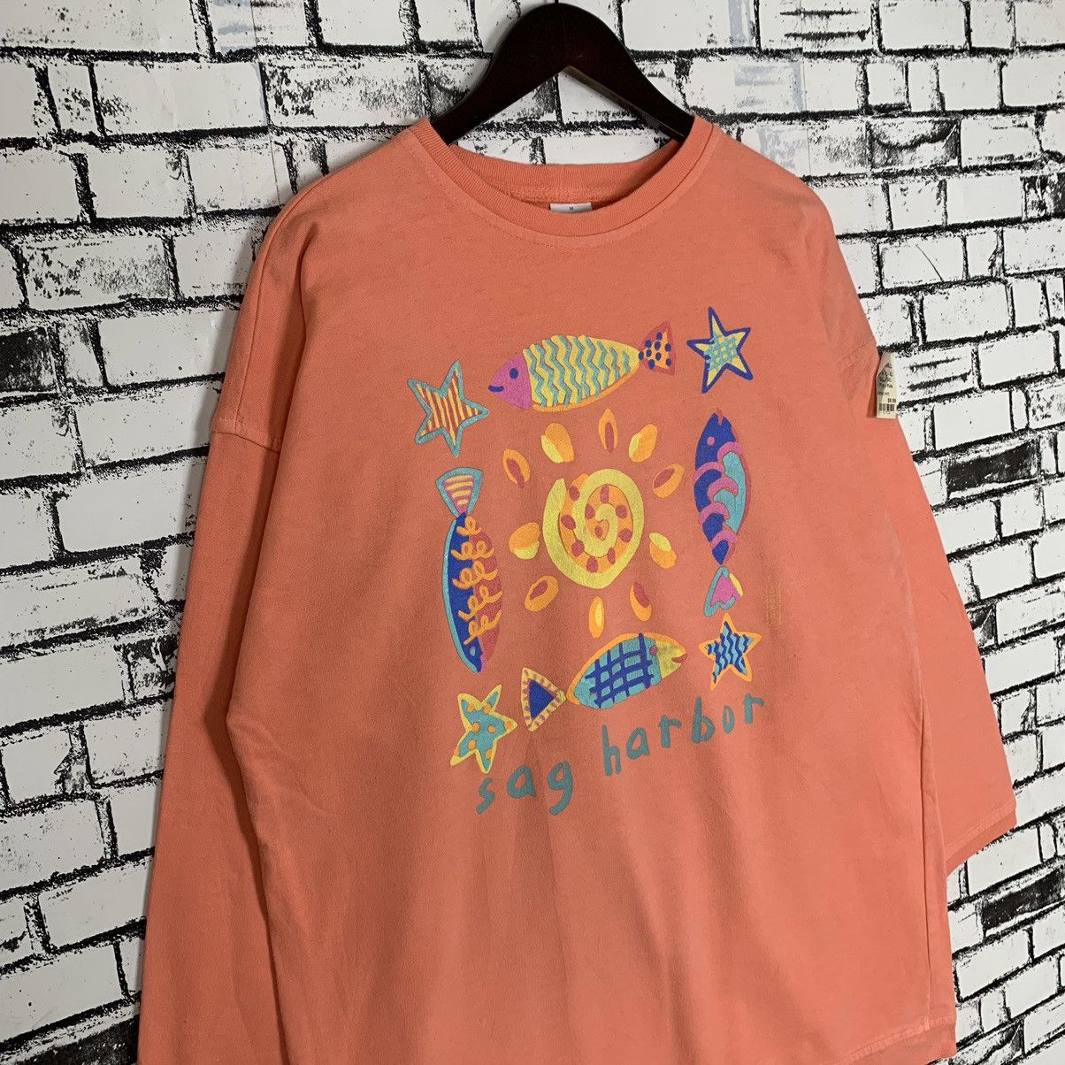 Vintage Sog Hat Bot Big Print Made in Usa Sweatshirt - 6