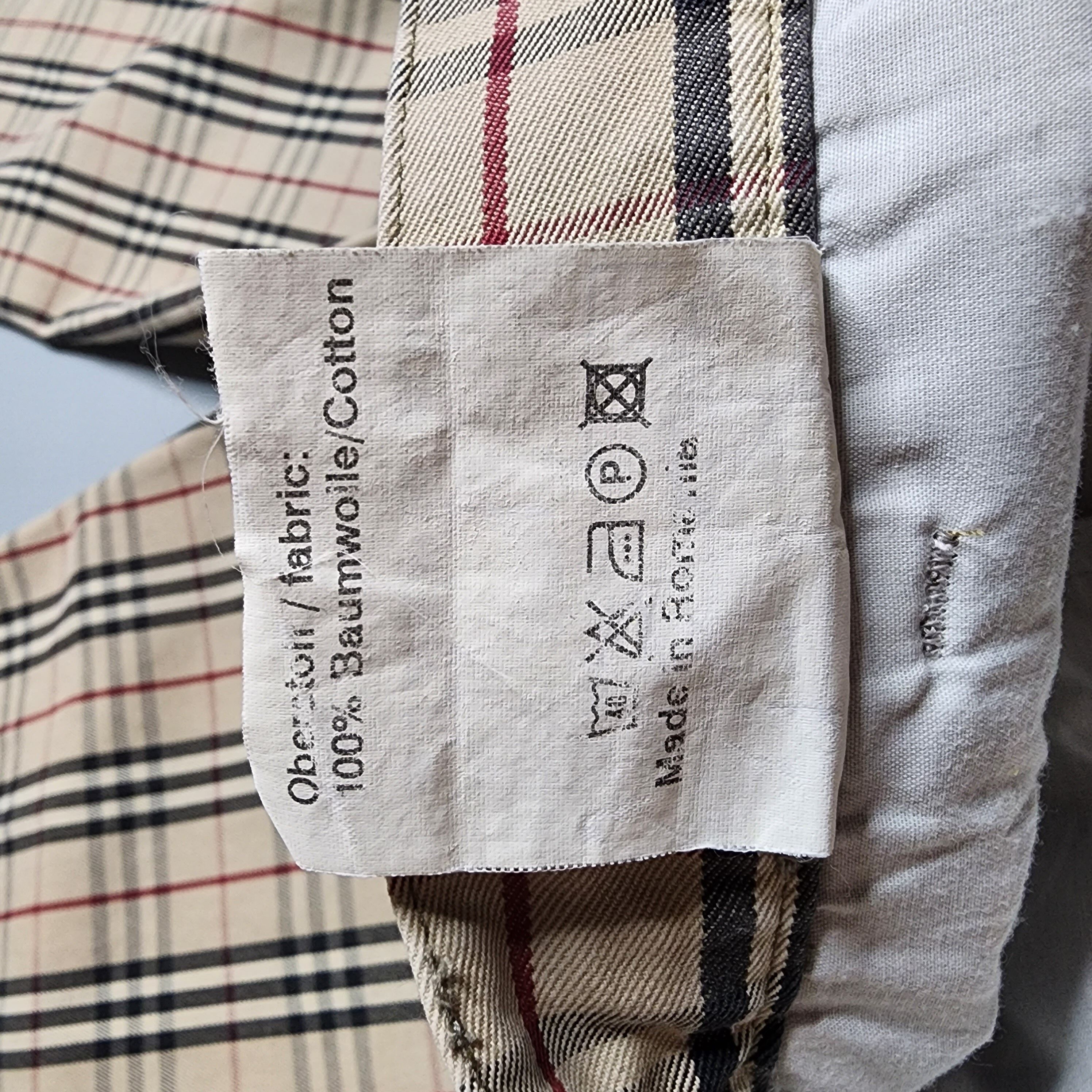 Burberry - Nova Check Cotton Twill Trousers - Vintage - 7
