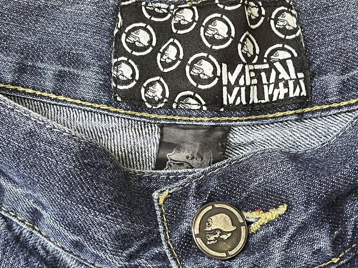 Distressed Denim - ROCKIN METAL MULISHA SKULLS DENIM STREETWEAR PUNK DISTRESSED - 2