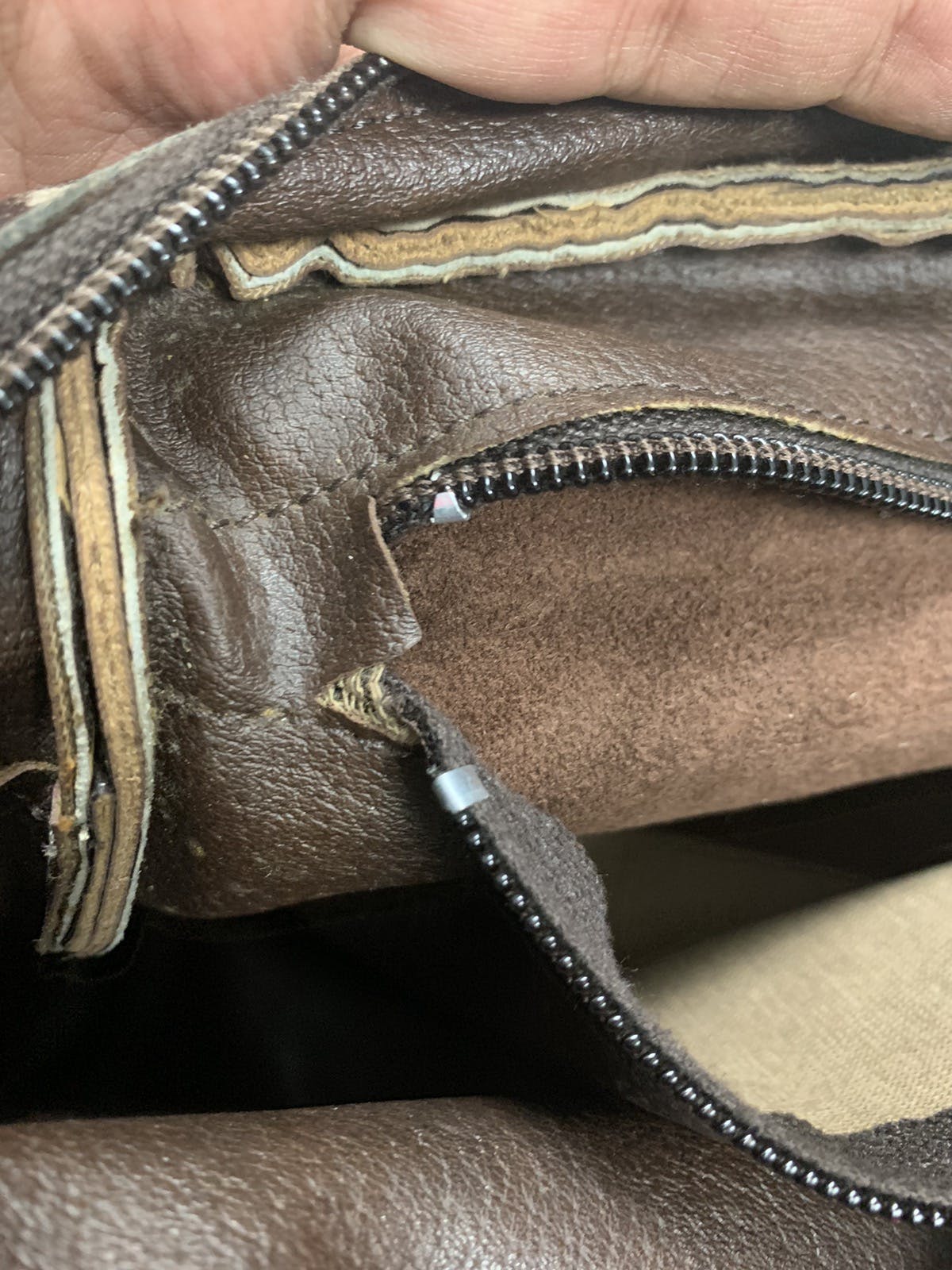 Longchamp sling leather bag - 6