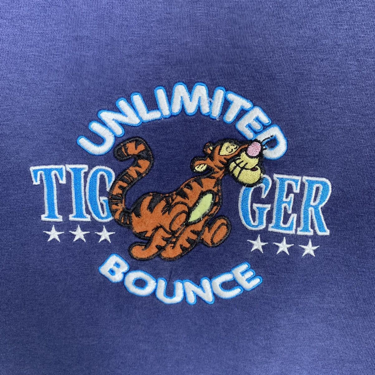 Vintage Disney Pooh Unlimited Tiger Embroidered Sweatshirt - 3