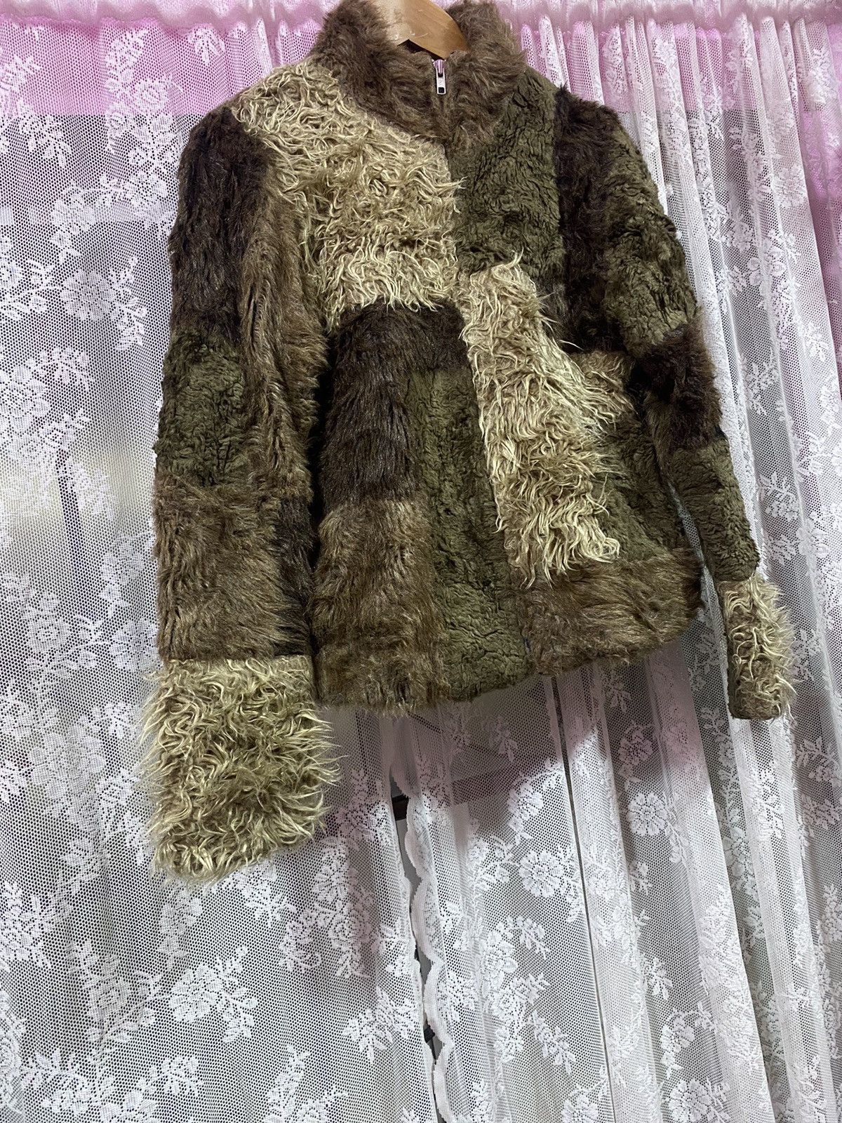 Rare Issey Miyake Patchwork Faux Fur Cropped - 4