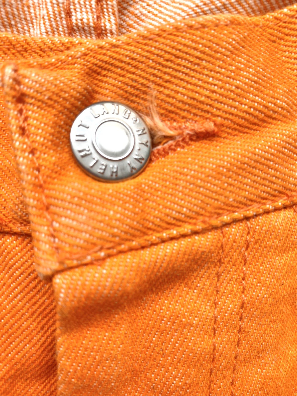 Helmut Lang Archive Safety Orange SS2000 Denim