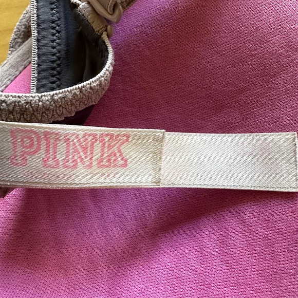 PINK Victoria's Secret Wear Everywhere Push Up Bra Logo Adjustable Purple 32B - 2